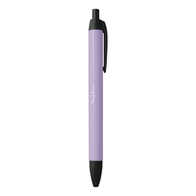 Custom Stylish Pale Purple Pen with Your Name (Bottom (Vertical))