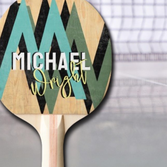 Custom Stylishly Designed Monogram  Ping Pong Paddle (Creator Uploaded)