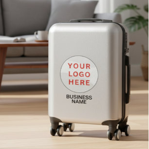 Custom Suitcase Logo & Business Name Transparent