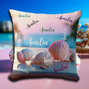 Custom Summer Beach Elegant Cushion