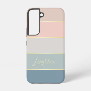 Custom Summer Colors Color Block Stripes Samsung Galaxy Case