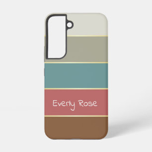 Custom Summer Colours Colour Block Stripes Samsung Galaxy Case