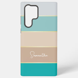 Custom Summer Colours Colour Block Stripes Samsung Galaxy Case