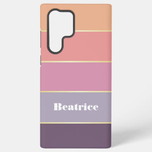 Custom Summer Colours Colour Block Stripes Samsung Galaxy Case