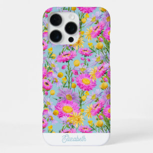 Custom Summer Cottage Garden Blue iPhone 16 Pro Max Case