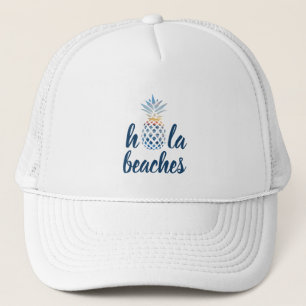 Custom Summer Pineapple Seaside Vacation Trucker Hat