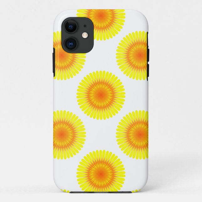 Custom Sunflower Pattern Case-Mate iPhone Case (Back)