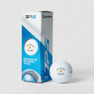 Custom sunflower Taylor Made TP5 Golf Balls