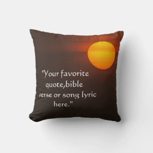 Custom Sunset Photo Template Cushion
