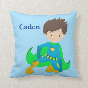 Custom Superhero Blue Cushion