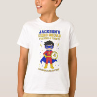 Custom Superhero Boy 4th Birthday Hero Squad