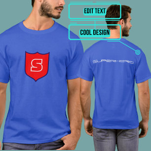 Custom Superhero Changeable Shield Geek Tee