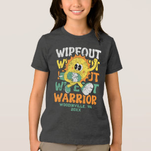 Custom Surfing Lover Surfer Location Date Name Tri-Blend Shirt