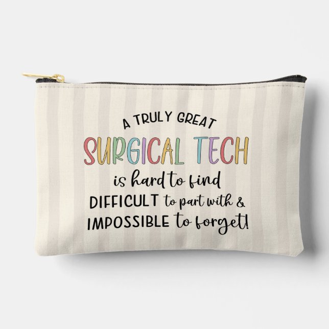 Custom Surgical Tech Surgical Technologist OR Tech Accessory Pouch (Front)