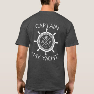 Custom SV Sailing Vessel Logo "Your Name Here" T-S T-Shirt