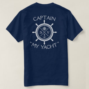 Custom SV Sailing Vessel Logo "Your Name Here" T-Shirt