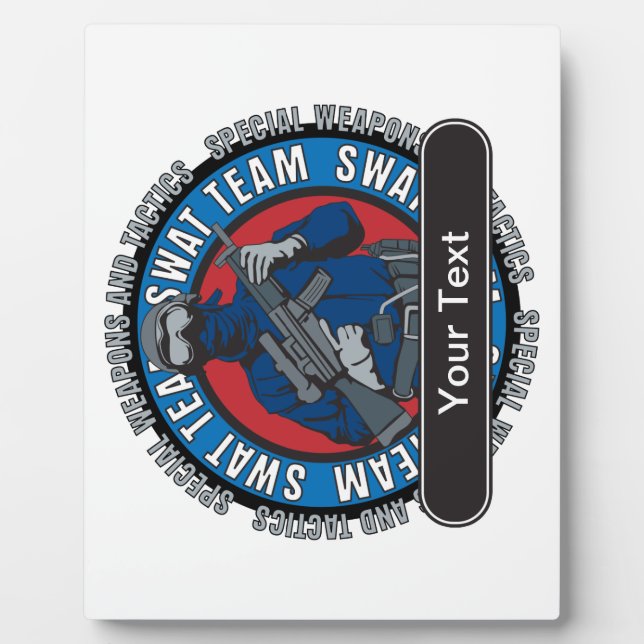 Custom SWAT Team Plaque (Front)