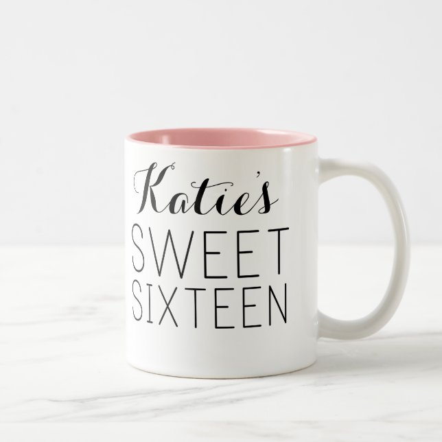 Custom Sweet 16 Favour Mug (Right)