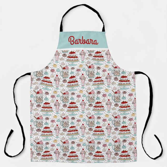Custom Sweet Baker  Apron (Front)
