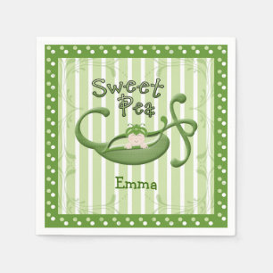 Custom Sweet Pea Paper Napkins