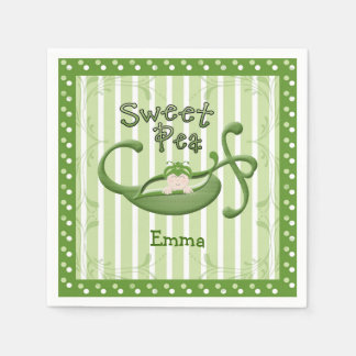 Custom Sweet Pea Paper Napkins