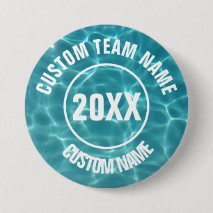 Custom swim team 7.5 cm round badge