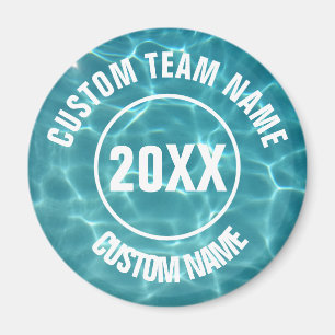 Custom swim team magnet