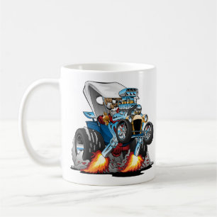 Custom T-bucket Roadster Hotrod Cartoon Coffee Mug
