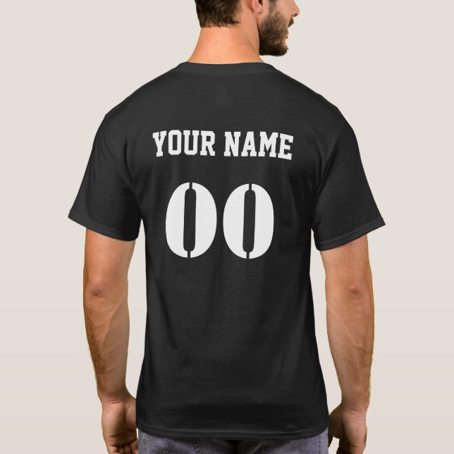 Custom T-Shirt Create Name Number BACK SIDE (Back)