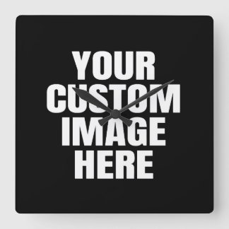 Custom T Shirt With Your Image For Whole Family Square Wall Clock