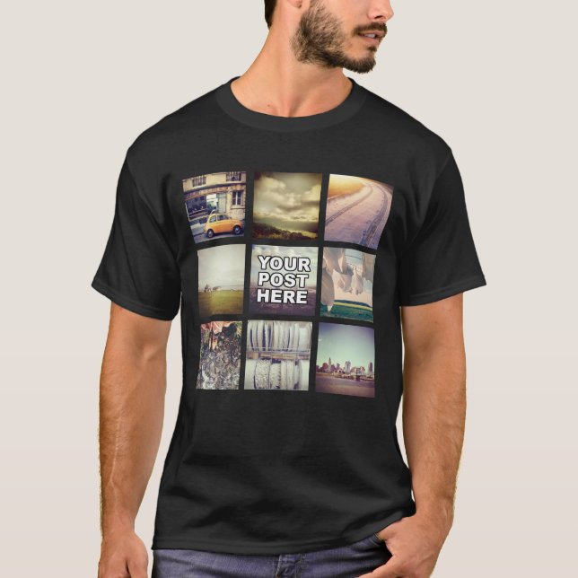 Custom T-Shirt with Your Instagram Posts (Front)