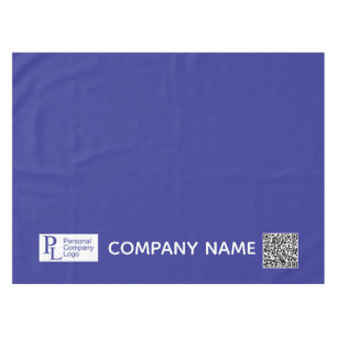 Custom Table Cover Logo Business Trade Show Blue Tablecloth