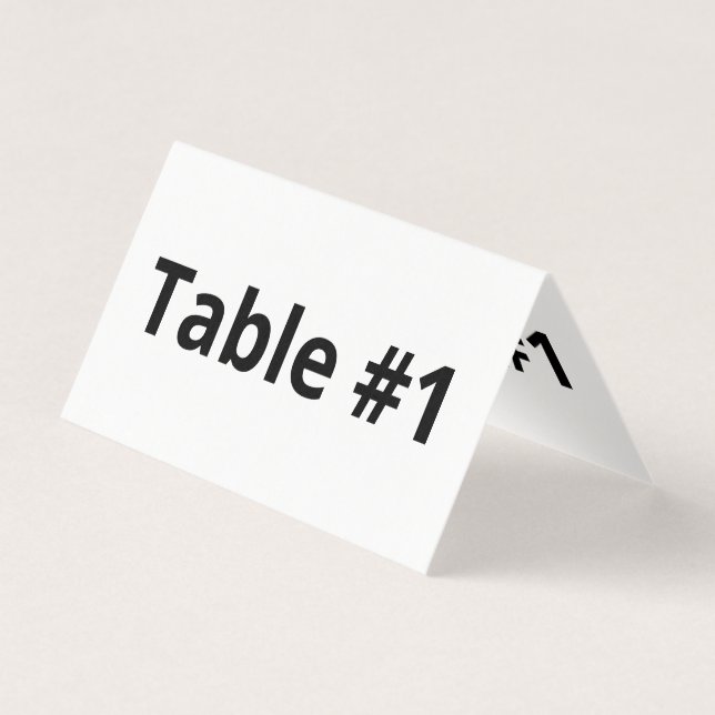 CUSTOM Table Number (Front)