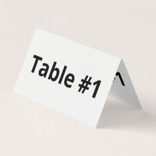 CUSTOM Table Number