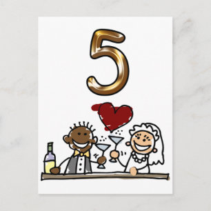 Custom Table Number Postcards
