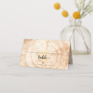 Custom Table Number Wood Rustic Wedding Place Card