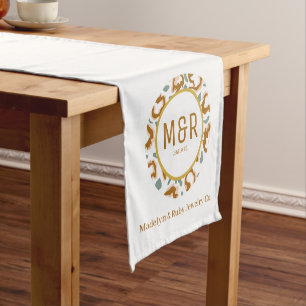 Custom Table Runner with Logo, Personalised Busine