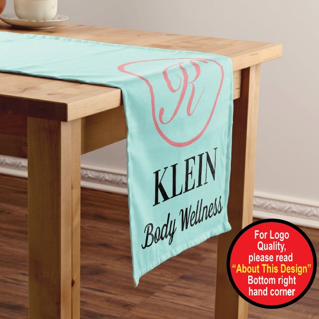 Custom Table Runner With Your Logo and Text (Creator Uploaded)