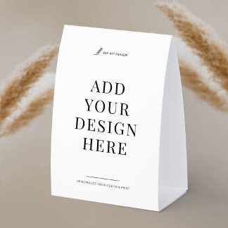 Custom Table Tent Sign Printing 4x6" Paper Stand