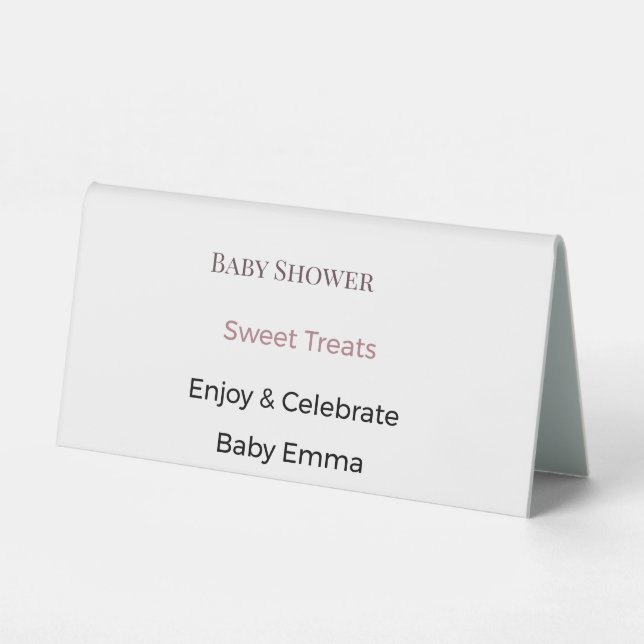 Custom Table Tents & Display Sign Holders (Front)