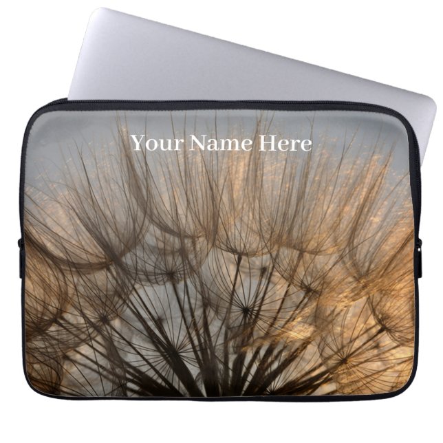 Custom Tablet Sleeve – Autumn Dandelion Puffs (Front)