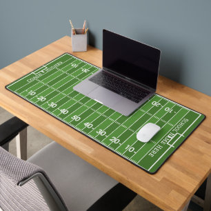 Custom Tabletop Football Field for Coach or Player Desk Mat