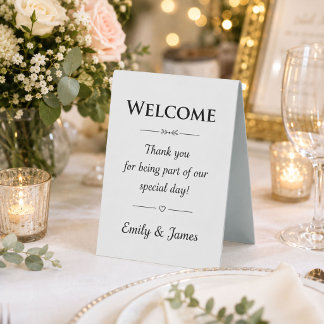 Custom Tabletop Signs | Wedding & Party