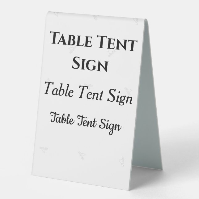 Custom Tabletop Signs | Wedding & Party (Front)