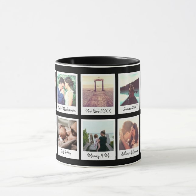 Custom tagged pictures mug (Center)