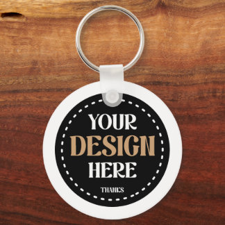 Custom-tailored, modern, bold & sleek key ring