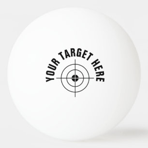 Custom target practice table tennis ping pong ball