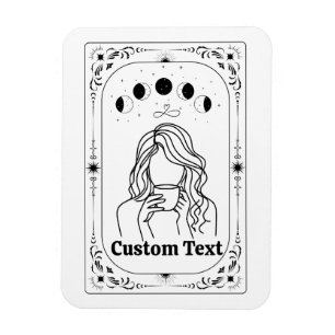 Custom Tarot Add Name Friend Divorce Party Favours Magnet