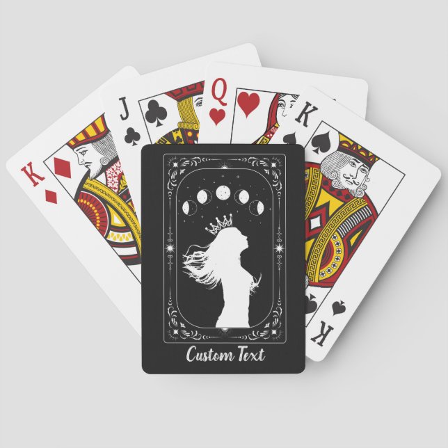 Custom Tarot Celestial Fortune Telling Mystic Moon Playing Cards (Back)