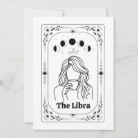 Custom Tarot Feminist Magical Mystic Zodiac Libra